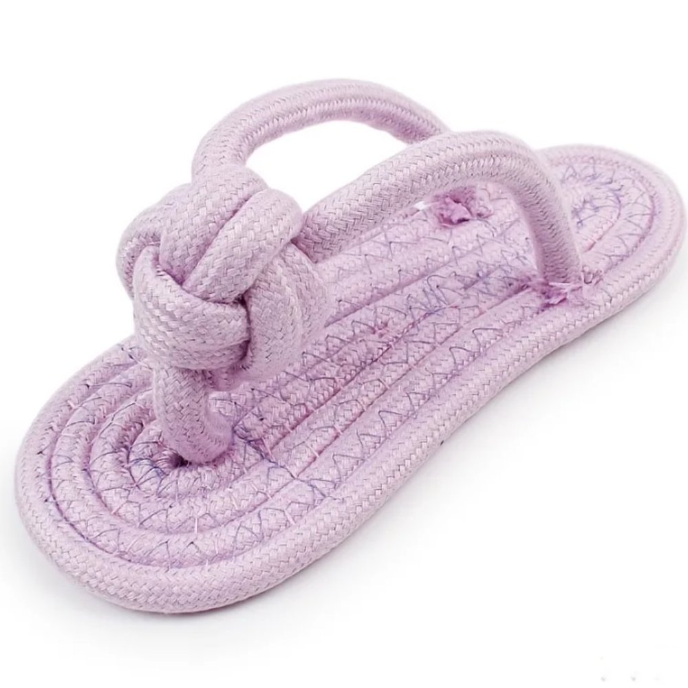 Rope braided slipper-Dog toy